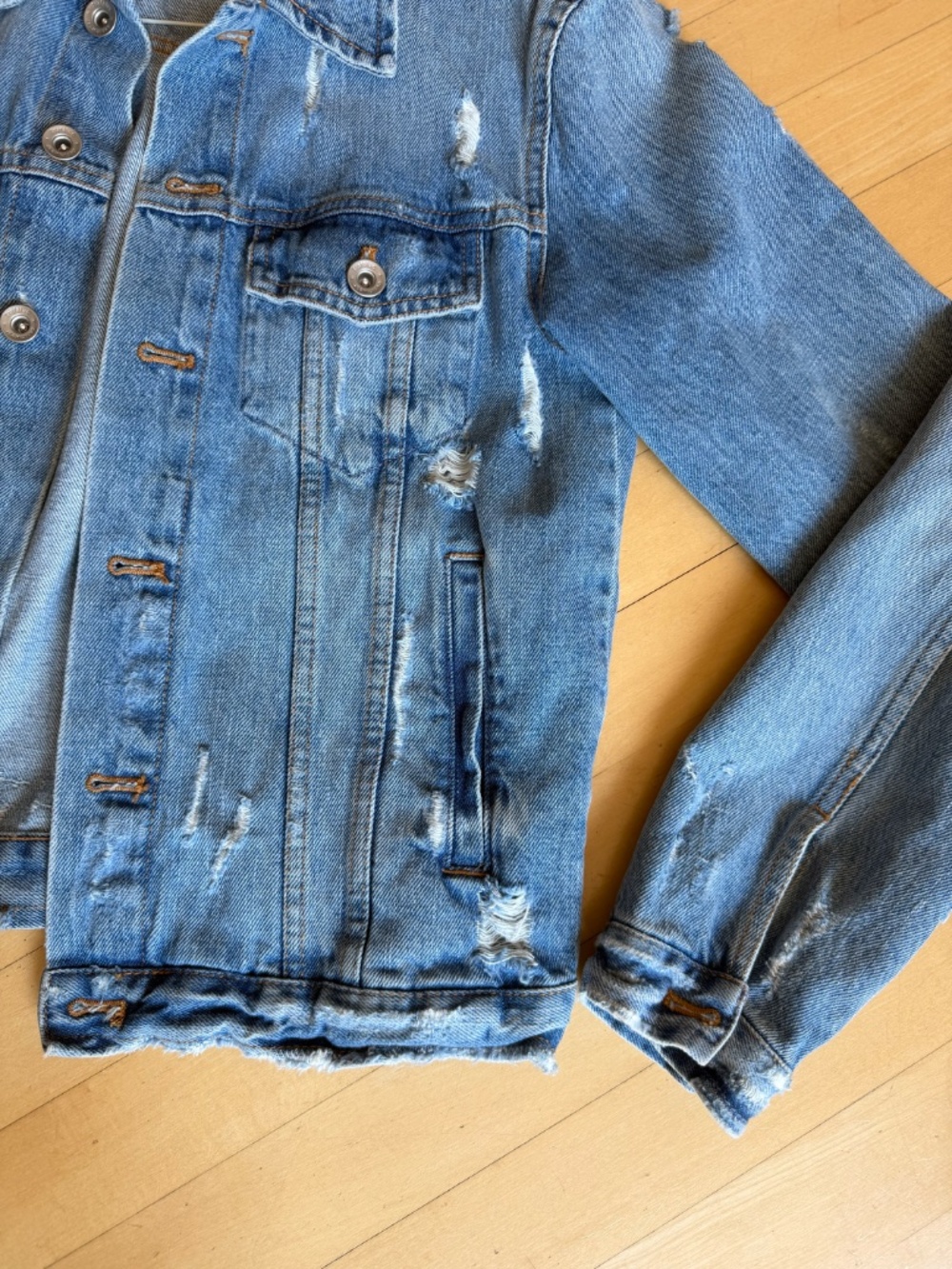 Zara Trafaluc denim Jean jacket, S, GL1383 - Picture 4 of 6
